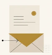 Delivered letter icon for the Publish stage